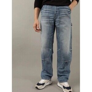 American Eagle Carpenter Utility Streetwear Double Knee Jeans Mens 30x32